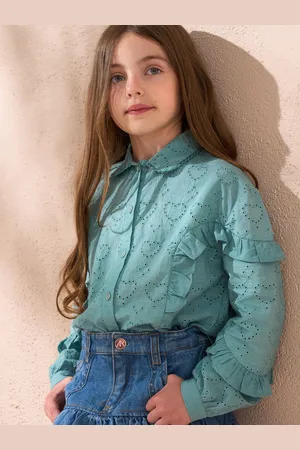 Angel & Rocket Juiette Broderie Frill Shirt9 lat (134 cm)