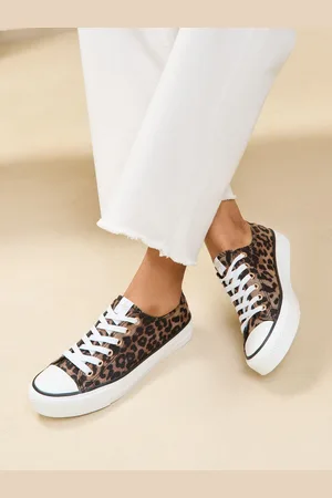 Lipsy London Low Top Lace Up Canvas TrainersEU 40 (UK 7)