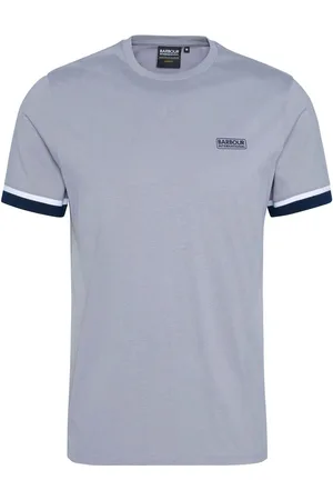 Barbour Grey Deep Cuff Pale 100% Cotton T-ShirtXXXL