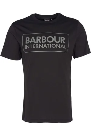 Barbour 100% Cotton Essential Logo Black T-ShirtS