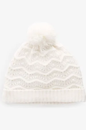 Next Knitted Baby Pom Hat (0mths-2yrs)Do 3 miesięcy (50