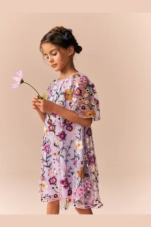 Next Embroidered Angel Sleeve Occasion Dress (3-16yrs)15 lat (170 cm)