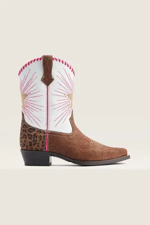 Ariat Easy Fit Heritage Star Zip-Up Western Brown Bootsuk7eu24