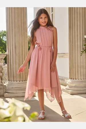 Lipsy London Corsage Hanky Hem Occasion Dress (5-16yrs)9 lat (134 cm)