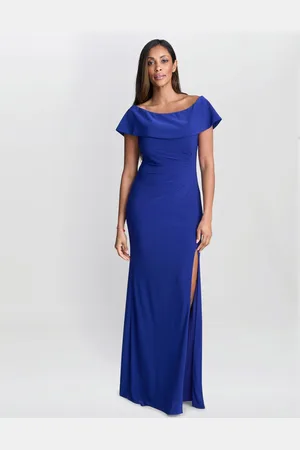 Gina Bacconi Blue Adina Jersey Maxi Dress48