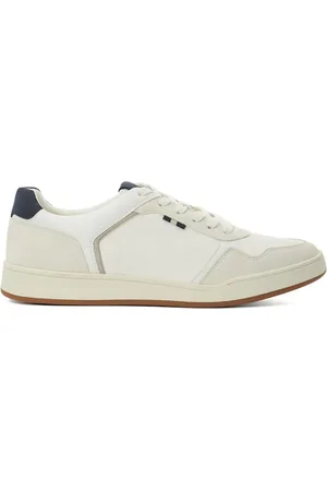 Dune Tinted Mixed Material Lace Up TrainersEU 46 (UK 12)