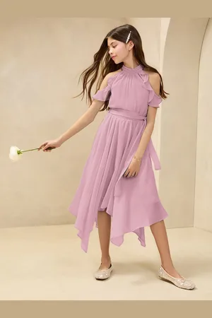 Lipsy London Hanky Hem Cold Shoulder Occasion Dress (7-16yrs)128134 cm