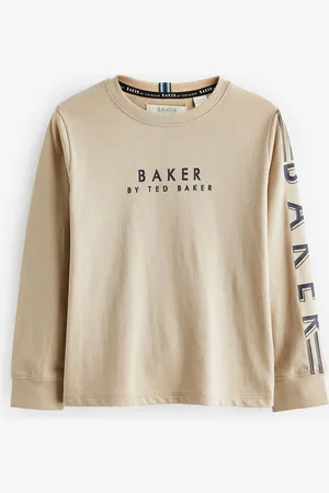 Ted Baker Long Sleeve Logo 100% Cotton T-Shirt8 lat (128 cm)