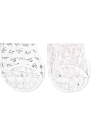 Aden + Anais Burpy Silky Soft French Floral 100% Cotton Bibs 2 PackJeden
