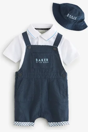 Ted Baker Seersucker Dunagrees, Polo and Hat Set3