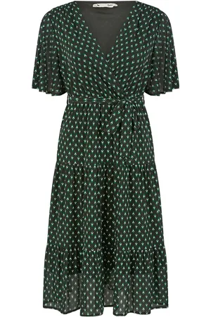 Yumi Dot Print Mesh Stretch Midi Skater Dress52