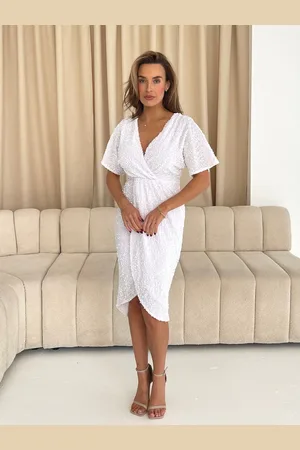 Girl in Mind Novah Sequin Wrap Detailing Midi Dress42