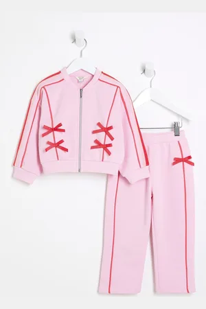 River Island Girls Bow Trim 100% Cotton Bomber Set9298 cm