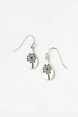 Fat Face FatFace Flower Embossed Drop EarringsJeden
