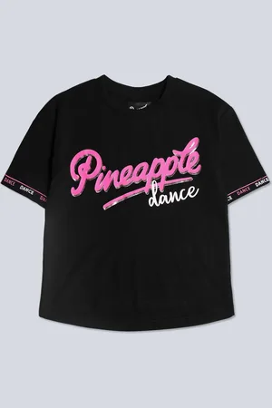Pineapple Logo Girls Dance Crop T-Shirt7
