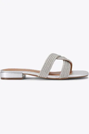 Kurt Geiger Silver Chrome Rebel Sandalseu41