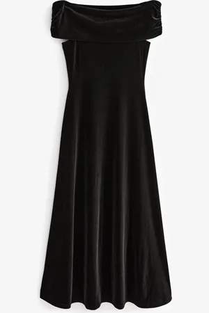 Next Bardot Velvet Maxi Dress44