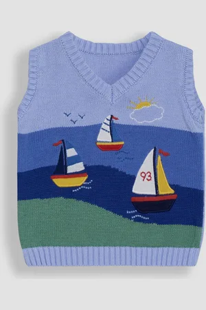 JoJo Maman Bébé Sailboat Scene Tank Top9298 cm