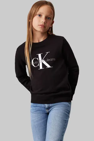 Calvin Klein Unisex 100% Cotton Monogram Sweatshirt14 lat (164 cm)