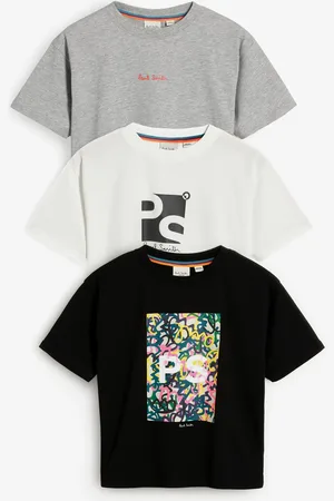 Paul Smith Boys Signature 100% Cotton T-Shirts 3 Pack7 lat (122 cm)