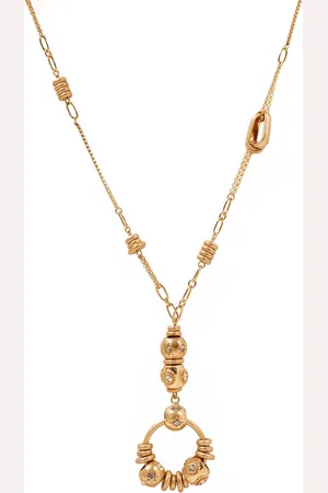 Bibi Bijoux Gold Tone Vintage Charm Long Pendant NecklaceJeden