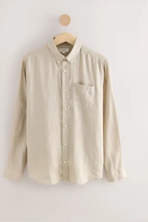 Next Signature 100% Linen Long Sleeve ShirtX-Large