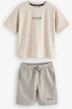 Ted Baker Oversized 100% Cotton T-Shirt And Shorts Set122128 cm