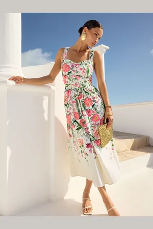 Love & Roses V & A I Printed Cami Midi Dress46