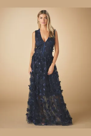 Next 3D Floral Print Textured V-Neck Maxi Dress38