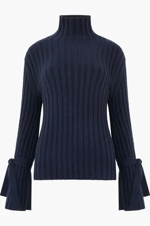 French Connection Miękki sweter z wiązaniem na rękawach XS