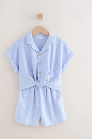 Next Broderie Textured Shirt And Shorts Set (3-16yrs)122128 cm
