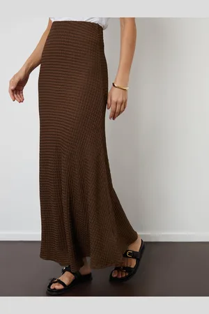 Threadbare Textured Jersey Pull-On Maxi SkirtEU 40 (UK 12)