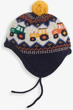 JoJo Maman Bébé Czapka Bobble z wzorem skandynawskim1