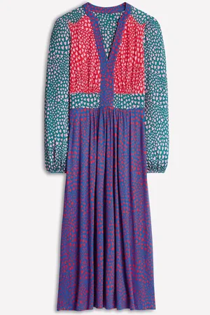 Boden Lily Long Sleeve Heart Midi Dress40 R