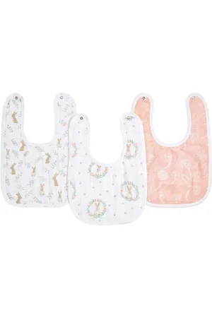 Aden + Anais Zestaw 3 śliniaków Essentials z muślinu, z zapięciem na zatrzask 100% bawełnyJeden