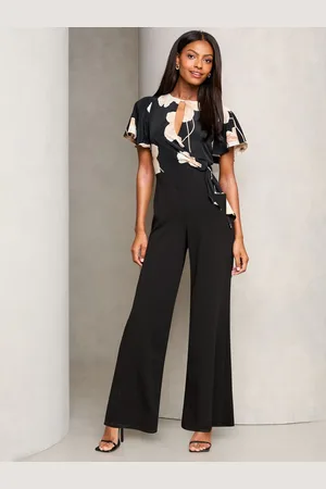 Lipsy London Flutter Sleeve Tie Side Wide Leg Jumpsuit38