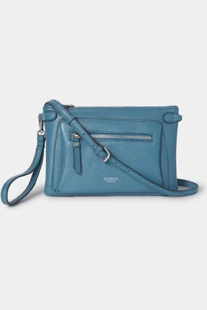 Osprey Blue The Ruby Leather Cross-Body Clutch BagJeden