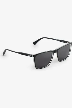 Polaroid Rectangular Black Sunglassesonesize