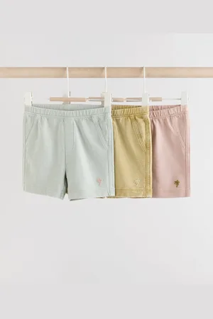 Next Jersey 100% Cotton Baby Shorts 3 PackDo 3 miesięcy (62 cm)