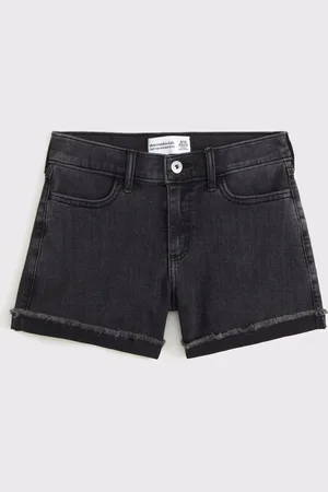 Abercrombie & Fitch High Rise Denim Shorts With Fray Hem Detail158164 cm