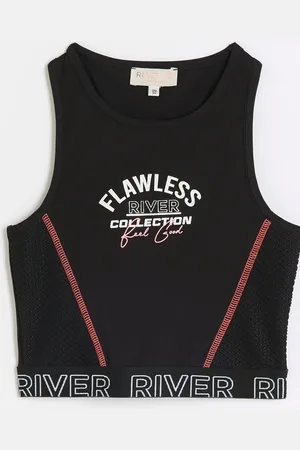 River Island Girls 100% Cotton Active Mesh Crop Top7
