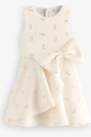 Ted Baker Cream Hotfix Scuba Dress11 lat (146 cm)