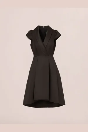 Adrianna Papell High-Low Cocktail Black Dress40