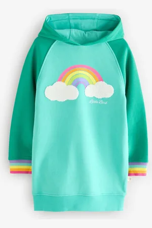 Little Bird Star Hooded 100% Cotton Sweat Dress7
