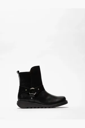 Fly London Soch Ankle Black BootsEU 37 (UK 4)