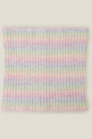 Accessorize Girls Ombre Rainbow Snood ScarfJeden