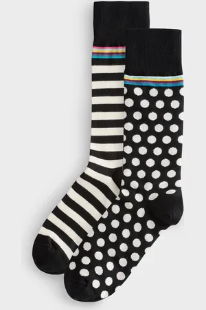 Paul Smith Stripes and Dots Black/White Socks 2 PackJeden