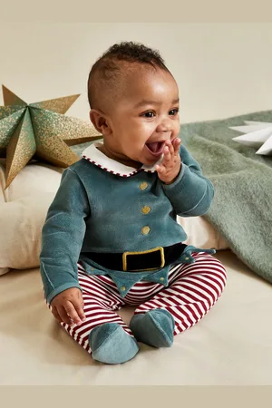 JoJo Maman Bébé Christmas Baby Elf Outfit Set 2 Piece9
