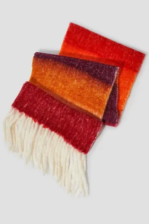 Monsoon Iris Fluffy Stripe ScarfJeden