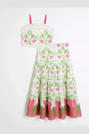 River Island Girls Tropical Palm Skirt Set110116 cm